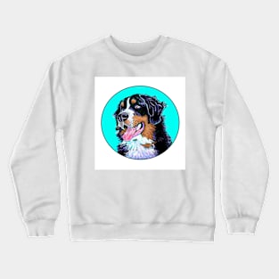 BERNER DOG TURQUOISE Crewneck Sweatshirt